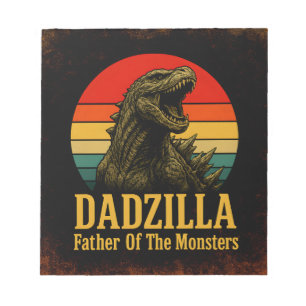 Bloc-note Dadzilla Père De La Fête des pères Des Monstres