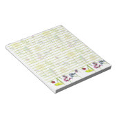 Bloc-note Daffodil Pansy Fleur sauvage dessins botaniques li (Incliné)