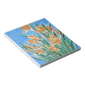 Bloc-note Daffodiles d'or en fleurs Gras Line Art (Incliné)