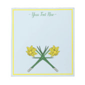 Bloc-note Daffodils Crossed (Devant)