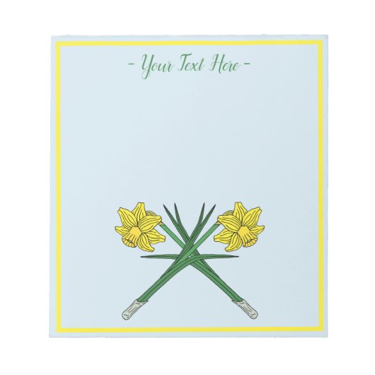 Bloc-note Daffodils Crossed (Devant)