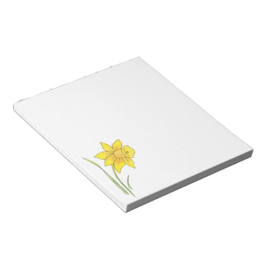 Bloc-note Daffodique aquarelle (Incliné)