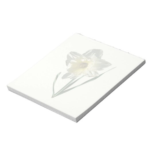 Bloc-note Daffodique blanc (Tourné)