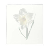 Bloc-note Daffodique blanc (Devant)