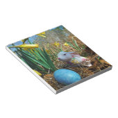 Bloc-note Daffodiques et oeuf bleu de Pâques (Incliné)