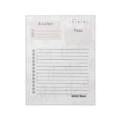 Bloc-note Daily Checklist – Customizable Tear-Off Notepad (Tourné)