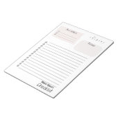 Bloc-note Daily Checklist – Customizable Tear-Off Notepad (Incliné)