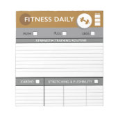Bloc-note Daily Fitness Workouts (Devant)