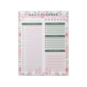 Bloc-note daily floral planner Notepad (Tourné)