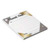 Bloc-note Daily kudos shout out employee recognition display (Incliné)