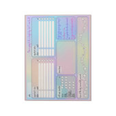 Bloc-note Daily Schedule for Focus & Self-Care  (Tourné)