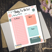 Bloc-note Daily To-Do List Minimalist Planner Organizer 