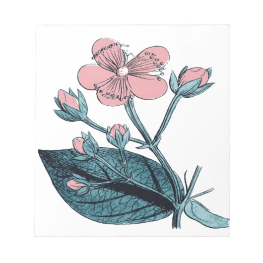 Bloc-note Dainty Rose Floral (Devant)