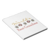 Bloc-note Daisies et les meilleurs cadeaux de grand-mère au (Incliné)