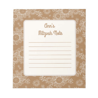 Bloc-note Daisy boho Mitzvah Notes