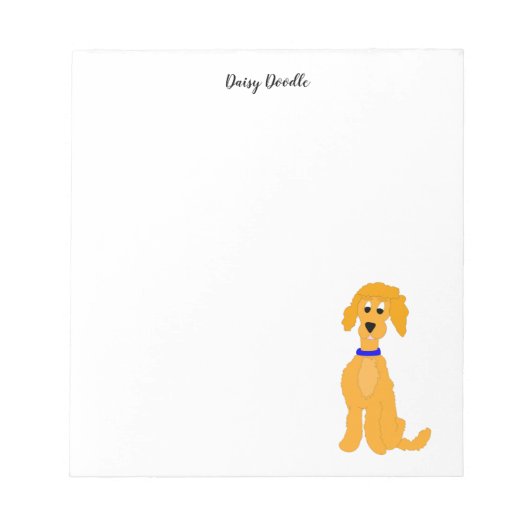 Bloc-note Daisy Doodle Dog doré (Devant)