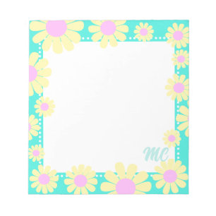 Bloc-note Daisy Yellow Aqua
