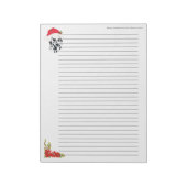 Bloc-note Dalmatien de Noël [bordé] (Tourné)