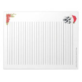 Bloc-note Dalmatien de Noël [bordé] (Devant)