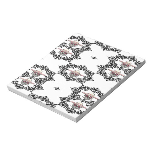 Bloc-note Damas et crâne (Tourné)