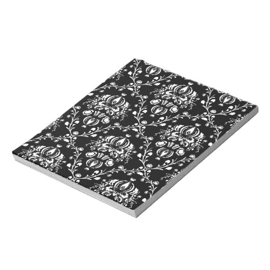 Bloc-note Damas noir et blanc (Tourné)
