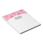 Bloc-note Damask Rose Moderne Personnalisé (Incliné)