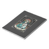 Bloc-note Dame de Chat Squelette Tarot Floral Gothique (Tourné)