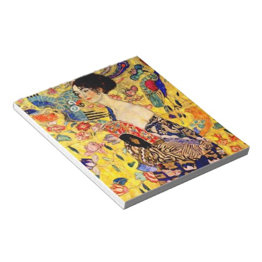 Bloc-note Dame Gustav Klimt avec ventilateur (Incliné)