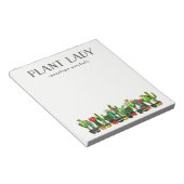 Bloc-note Dame Plante branchée et drôle avec Cactus (Incliné)