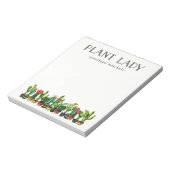 Bloc-note Dame Plante branchée et drôle avec Cactus (Tourné)