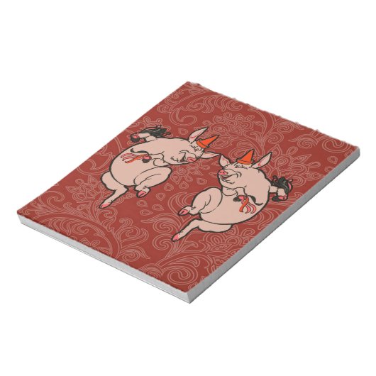 Bloc-note Dancing Pig Antique Cute Danseuse (Tourné)