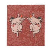 Bloc-note Dancing Pig Antique Cute Danseuse (Devant)