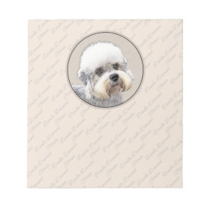 Bloc-note Dandie Dinmont Terrier Peinture Chien Art original