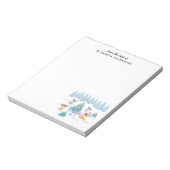 Bloc-note Danse Animaux de forêt Noël Aquarelle (Tourné)