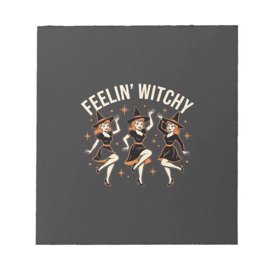 Bloc-note Danse de sorcière Halloween Feelin 'Witchy (Devant)