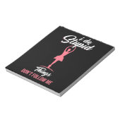 Bloc-note Danseur de ballet ne me suivez pas (Tourné)