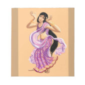 Bloc-note Danseur sari de Bollywood (Devant)