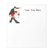 Bloc-note Danseurs de tango (customisés) (Devant)