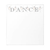 Bloc-note Danseuse de ballet rose Ballerina (Devant)