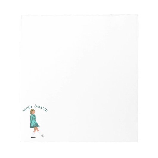 Bloc-note Danseuse Irlandaise Soft Shoe en Turquoise (Devant)