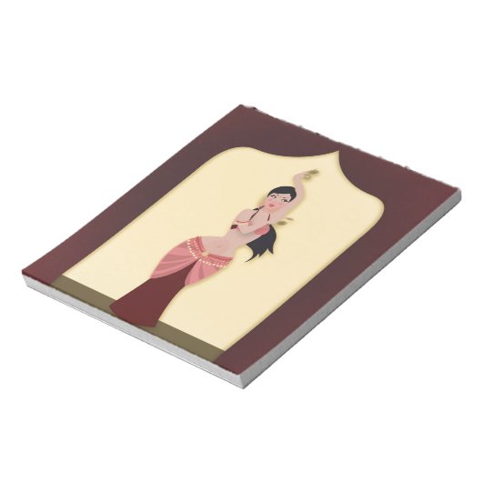 Bloc-note Danseuse orientale danseuse du ventre (Tourné)