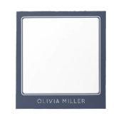 Bloc-note Dark Midnight Blue Minimalist Notepad (Devant)