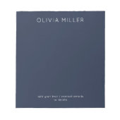 Bloc-note Dark Midnight Blue Minimalist Notepad (Devant)