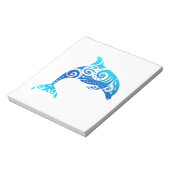 Bloc-note Dauphin Maori Polynésienne Tribal Tattoo Idée cade (Tourné)