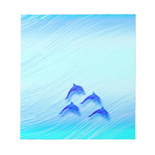 Bloc-note dauphins sauteurs