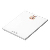 Bloc-note De Beaux Cerfs Entourés De Roses (Tourné)