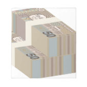 Bloc-note De fausses piles d'argent (Devant)
