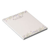 Bloc-note De la part de fleurs sauvages rustiques (Incliné)