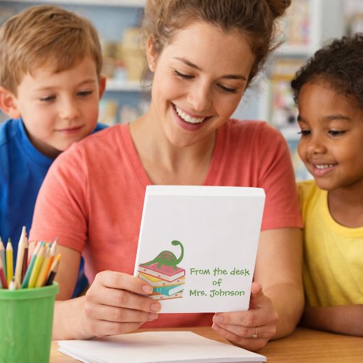 Bloc-note De la part de l'enseignant du primaire Dinosaur Bo