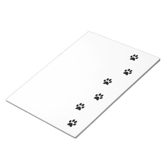 Bloc-note De mignons pattes noires et blanches et profitez d (Incliné)